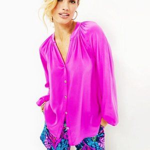 Lilly Pulitzer Saige Silk Top